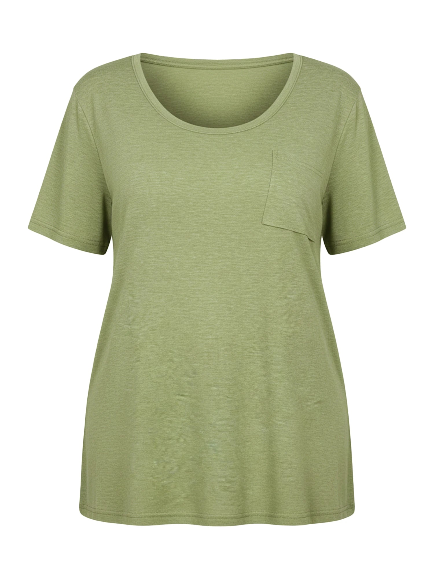 Tankaneo Women's Plus Size Crew Neck Tunic Top