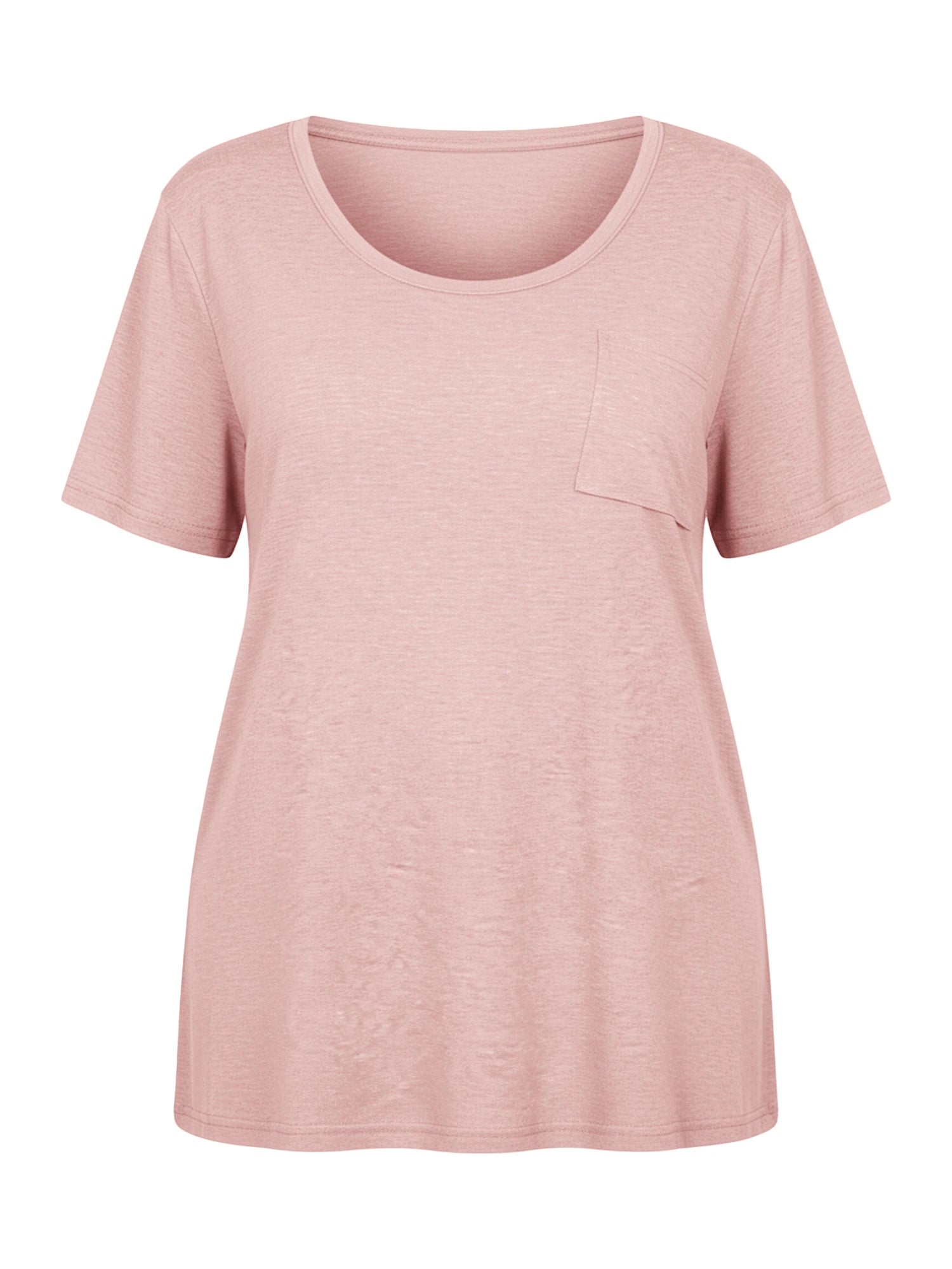 Tankaneo Women's Plus Size Crew Neck Tunic Top