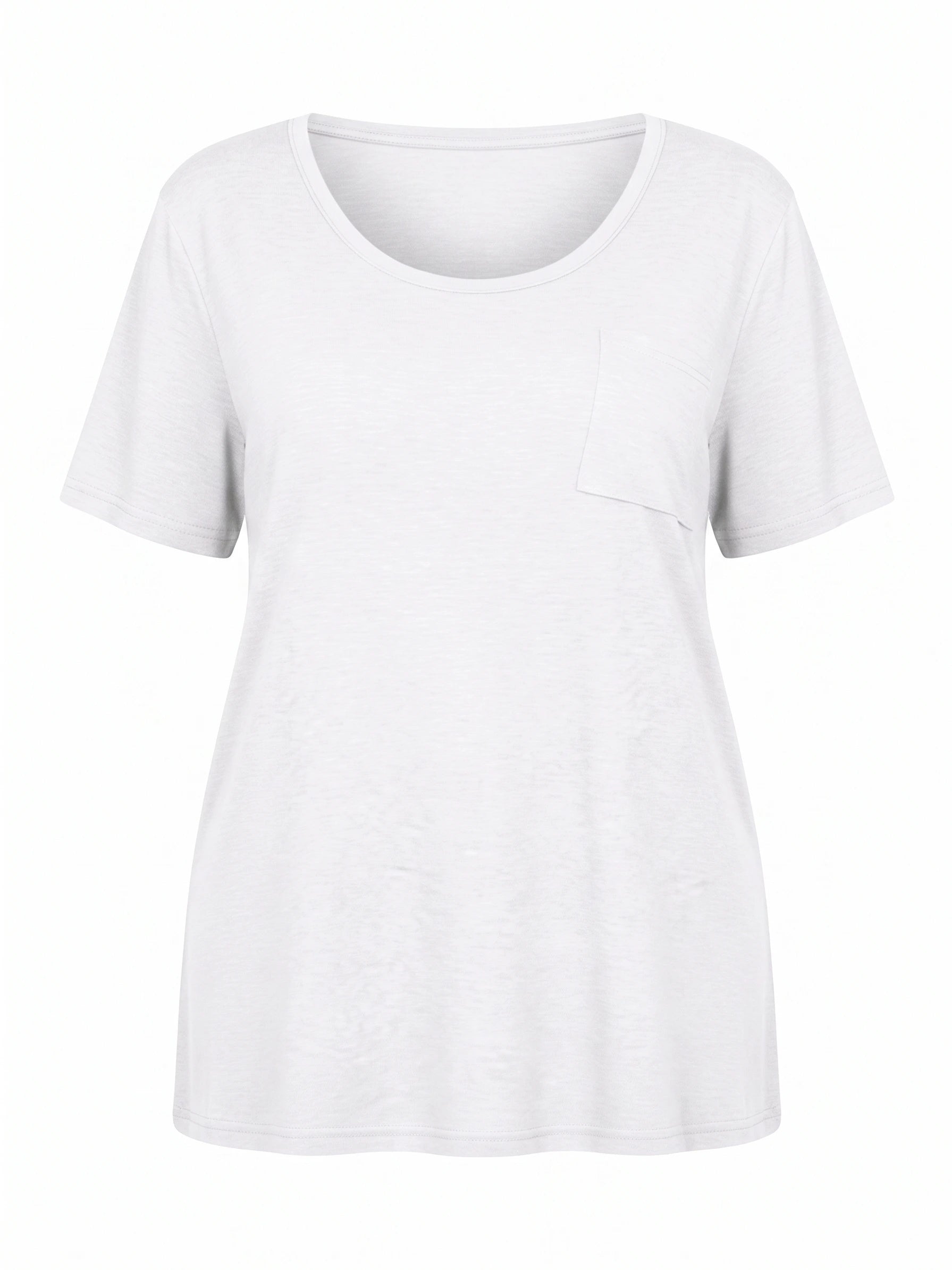 Tankaneo Women's Plus Size Crew Neck Tunic Top
