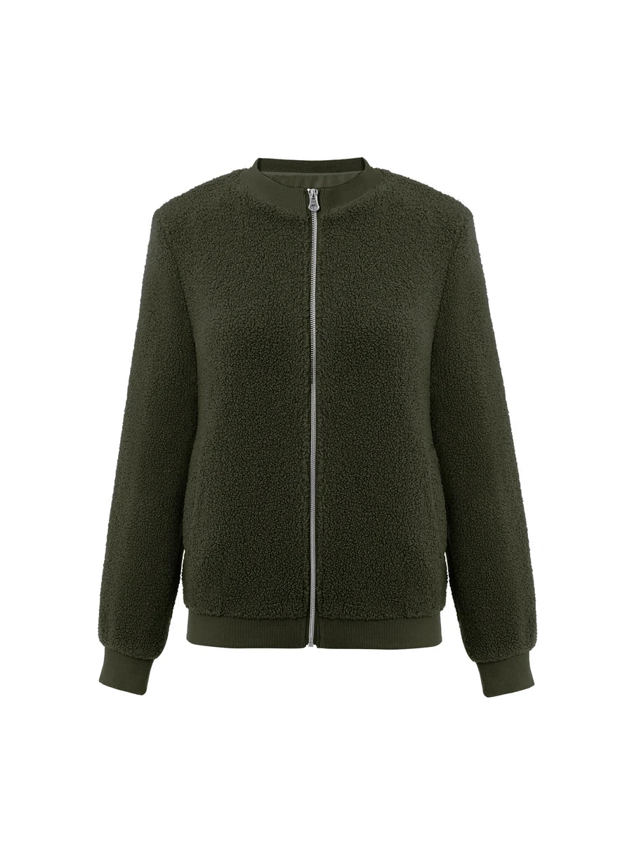 Tankaneo Women's Long Sleeve Fleece Jacket