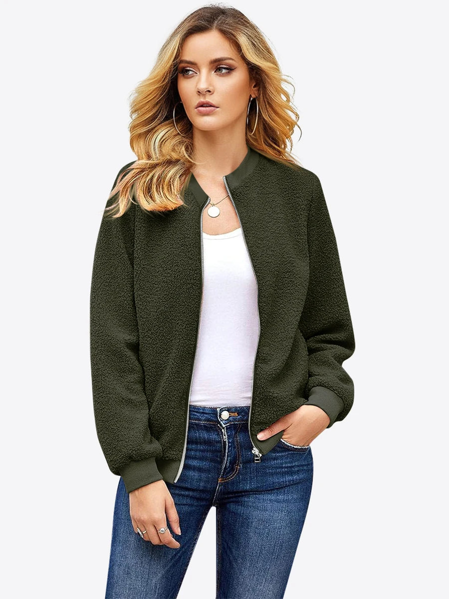 Tankaneo Women's Long Sleeve Fleece Jacket