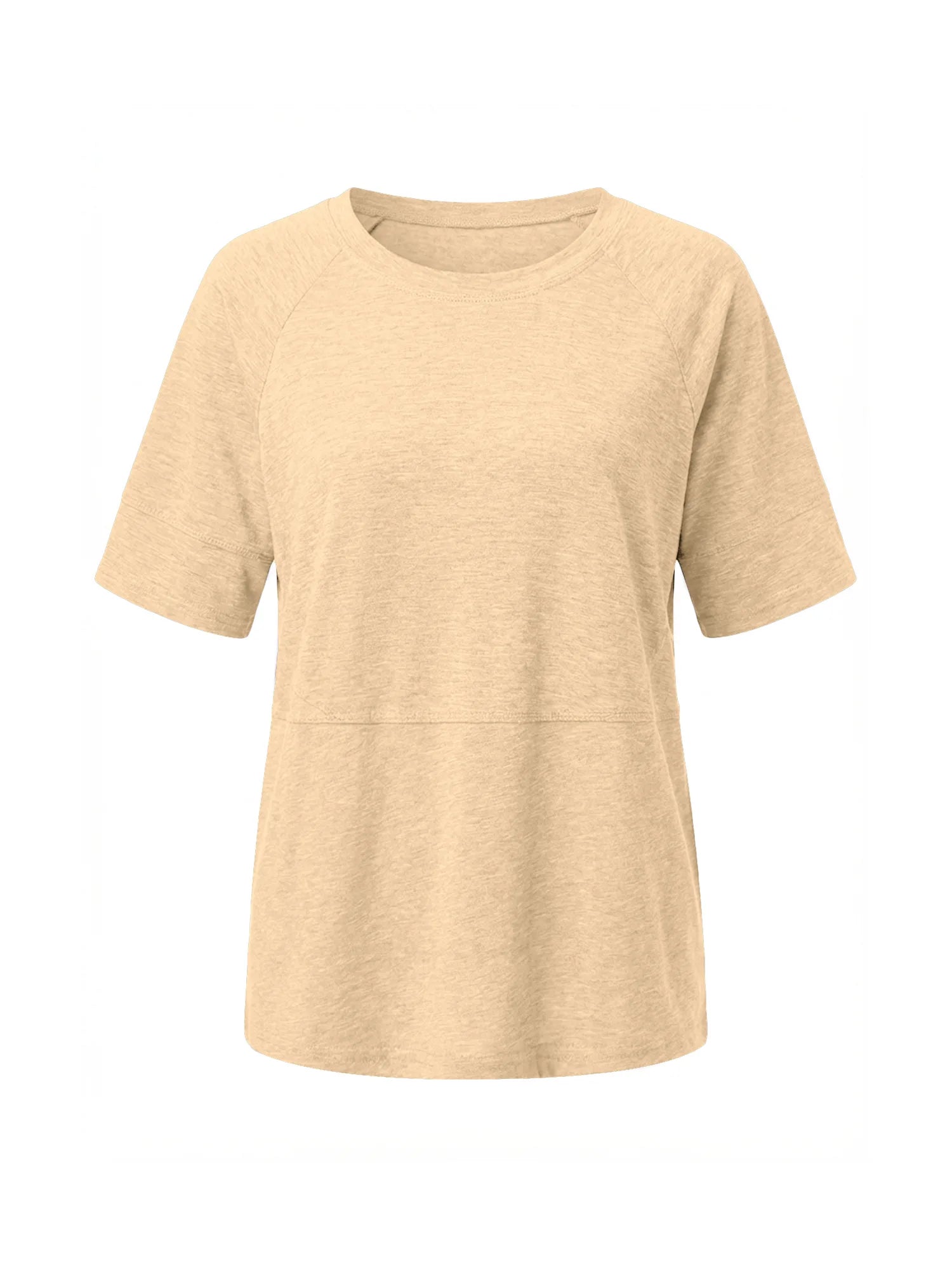 Tankaneo Women's Oversized 3/4 Sleeve Crewneck T-Shirt