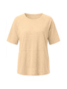 Tankaneo Women's Oversized 3/4 Sleeve Crewneck T-Shirt