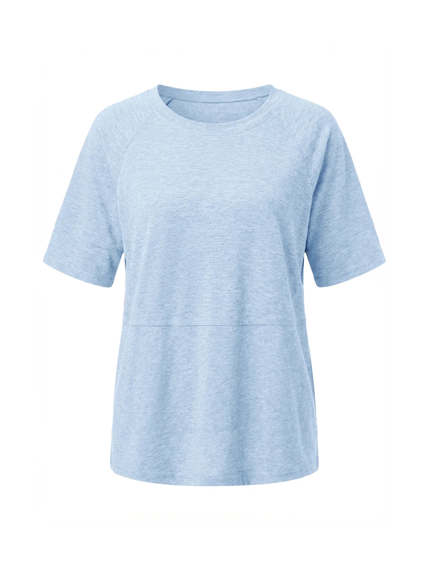 Tankaneo Women's Oversized 3/4 Sleeve Crewneck T-Shirt