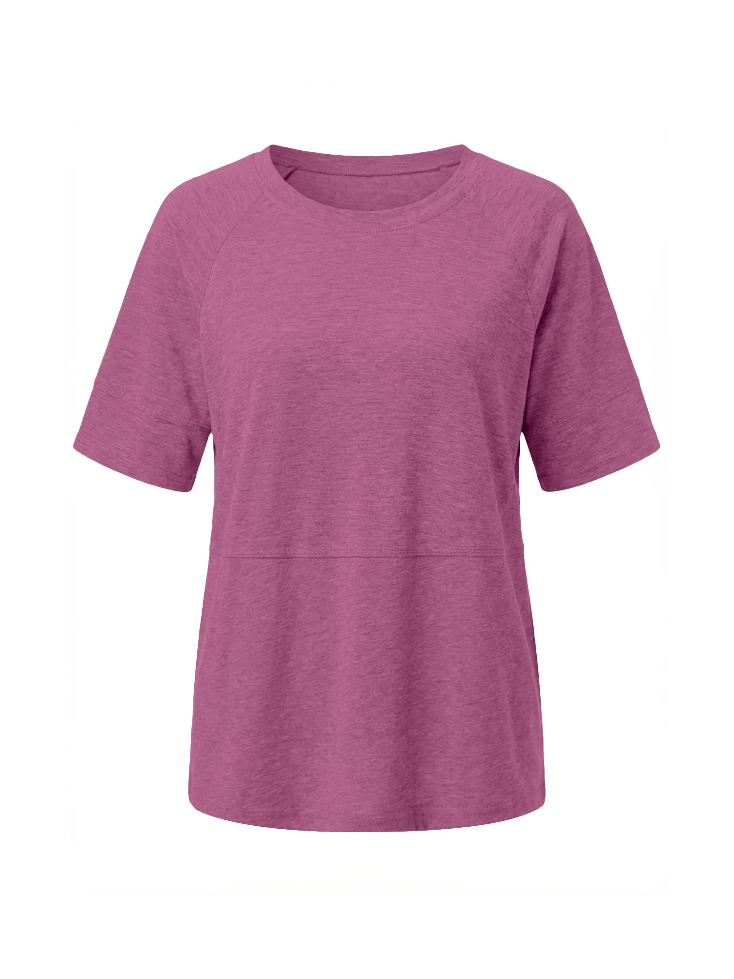 Tankaneo Women's Oversized 3/4 Sleeve Crewneck T-Shirt