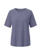 Tankaneo Women's Oversized 3/4 Sleeve Crewneck T-Shirt