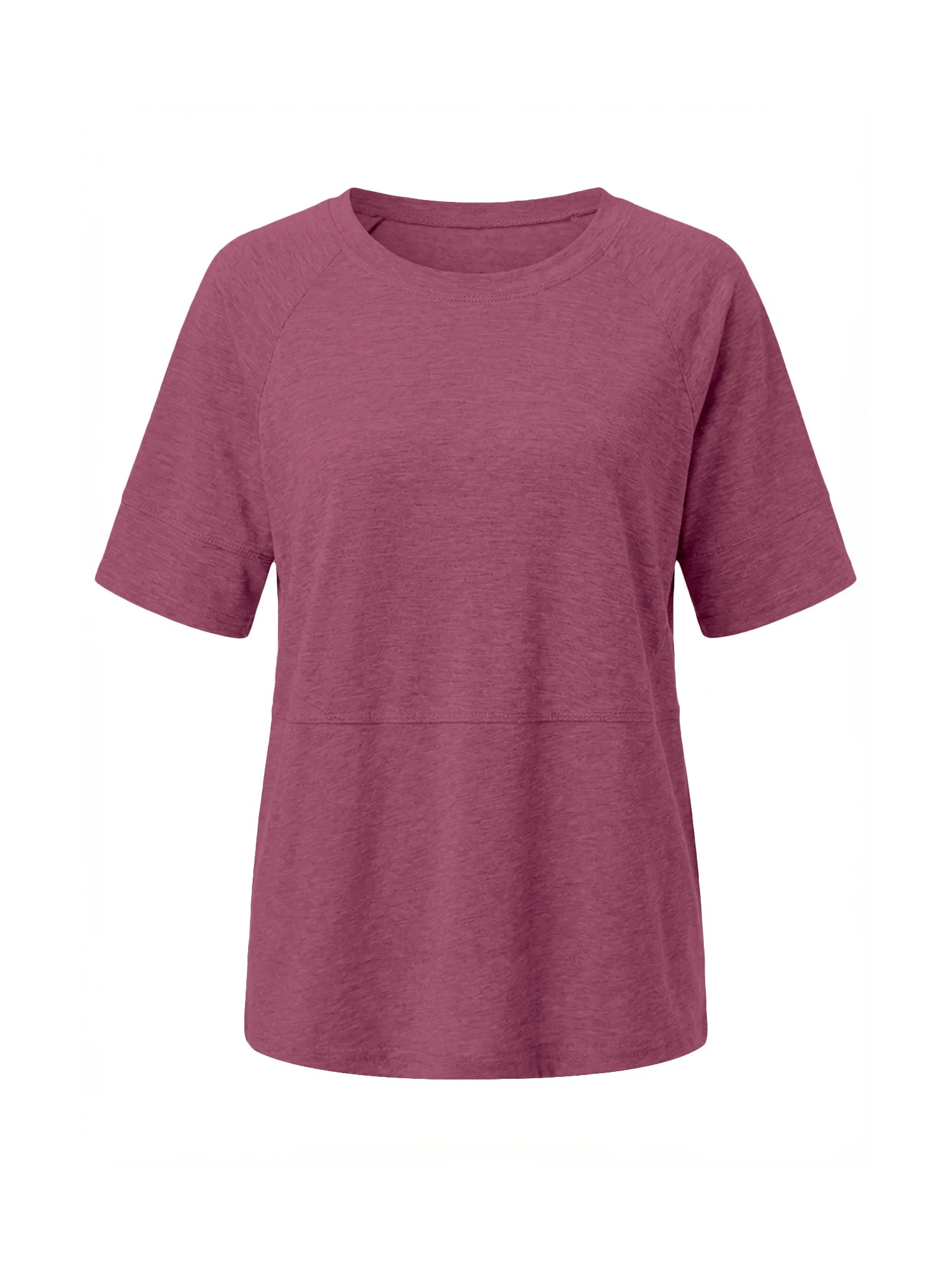Tankaneo Women's Oversized 3/4 Sleeve Crewneck T-Shirt