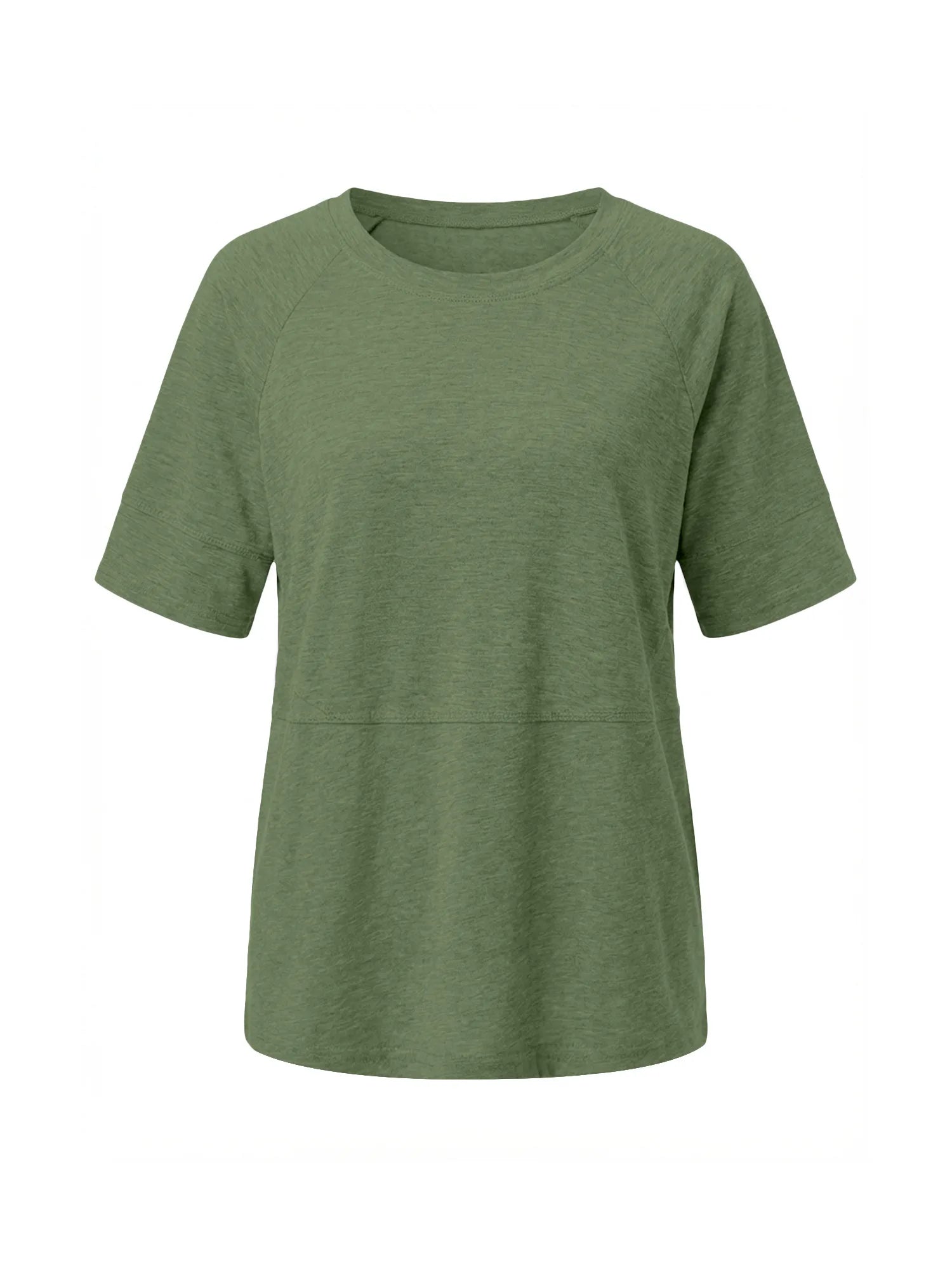 Tankaneo Women's Oversized 3/4 Sleeve Crewneck T-Shirt
