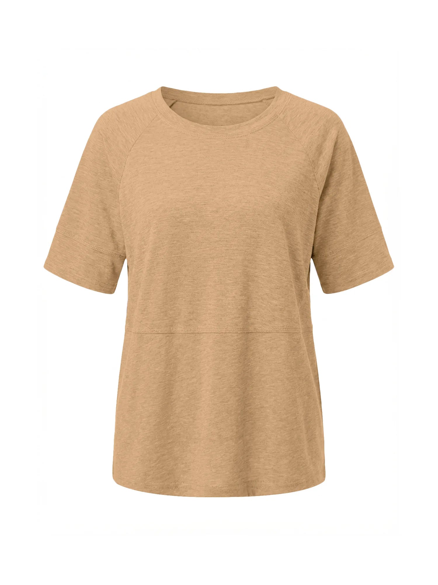 Tankaneo Women's Oversized 3/4 Sleeve Crewneck T-Shirt