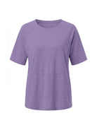 Tankaneo Women's Oversized 3/4 Sleeve Crewneck T-Shirt