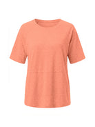 Tankaneo Women's Oversized 3/4 Sleeve Crewneck T-Shirt