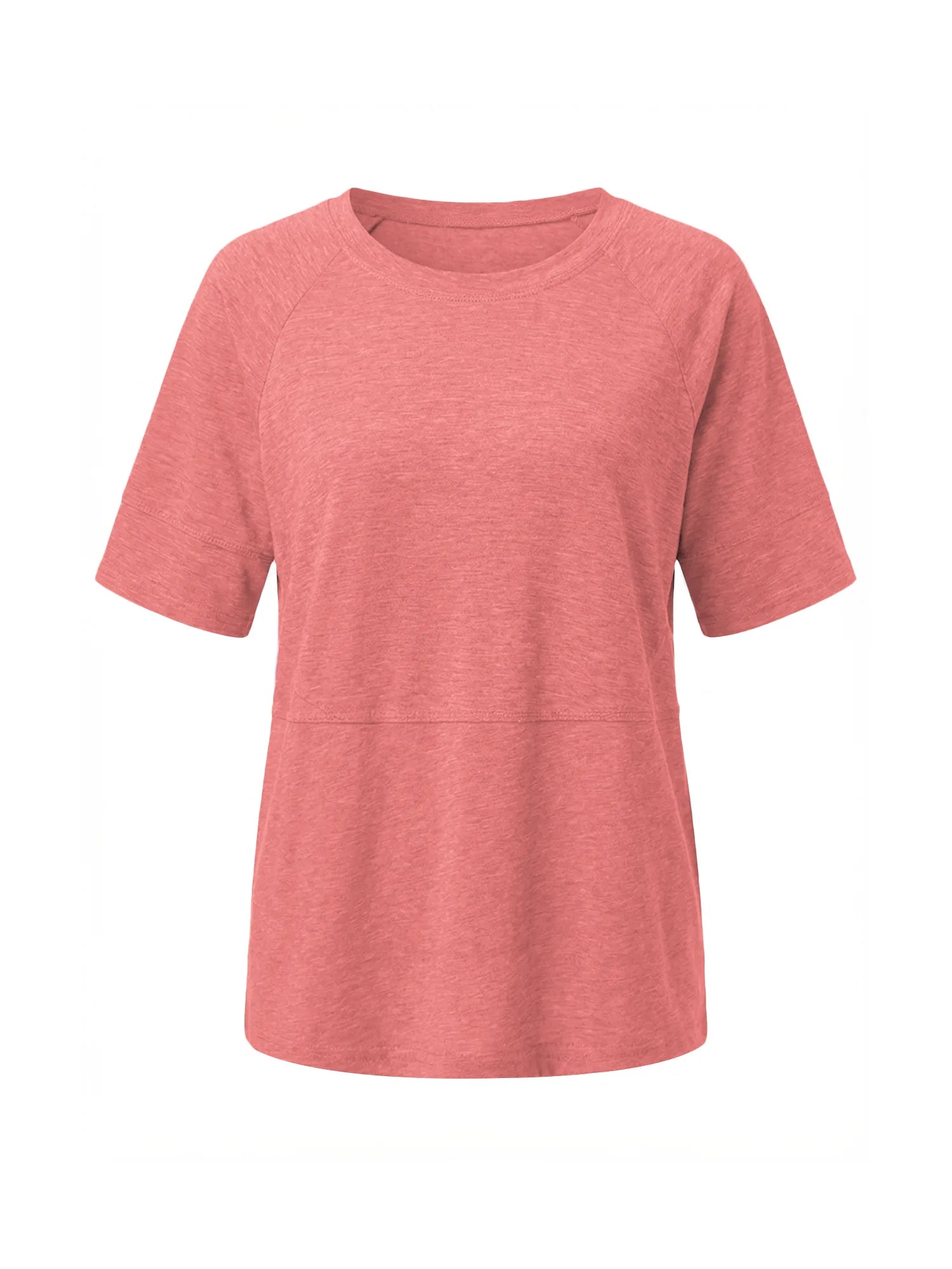 Tankaneo Women's Oversized 3/4 Sleeve Crewneck T-Shirt