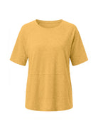 Tankaneo Women's Oversized 3/4 Sleeve Crewneck T-Shirt