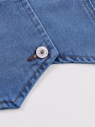 Tankaneo Women's V-Neck Denim Vest Top