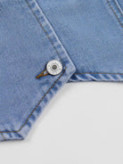 Tankaneo Women's V-Neck Denim Vest Top