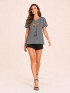 Tankaneo Women's Graphic Short Sleeve Tee