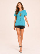 Tankaneo Women's Graphic Short Sleeve Tee