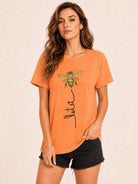 Tankaneo Women's Graphic Short Sleeve Tee