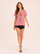 Tankaneo Women's Graphic Short Sleeve Tee