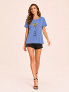 Tankaneo Women's Graphic Short Sleeve Tee