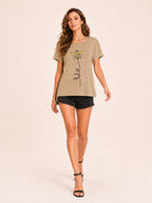 Tankaneo Women's Graphic Short Sleeve Tee