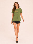 Tankaneo Women's Graphic Short Sleeve Tee