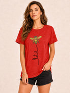 Tankaneo Women's Graphic Short Sleeve Tee