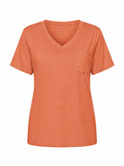 Tankaneo Women's Loose Fit V-Neck T-Shirt