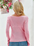 Tankaneo Women's Sheer Boat Neck Knit Top