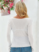 Tankaneo Women's Sheer Boat Neck Knit Top