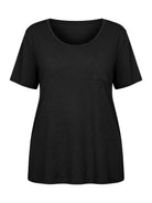 Tankaneo Women's Plus Size Crew Neck Tunic Top