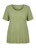 Tankaneo Women's Plus Size Crew Neck Tunic Top