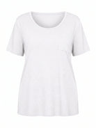 Tankaneo Women's Plus Size Crew Neck Tunic Top