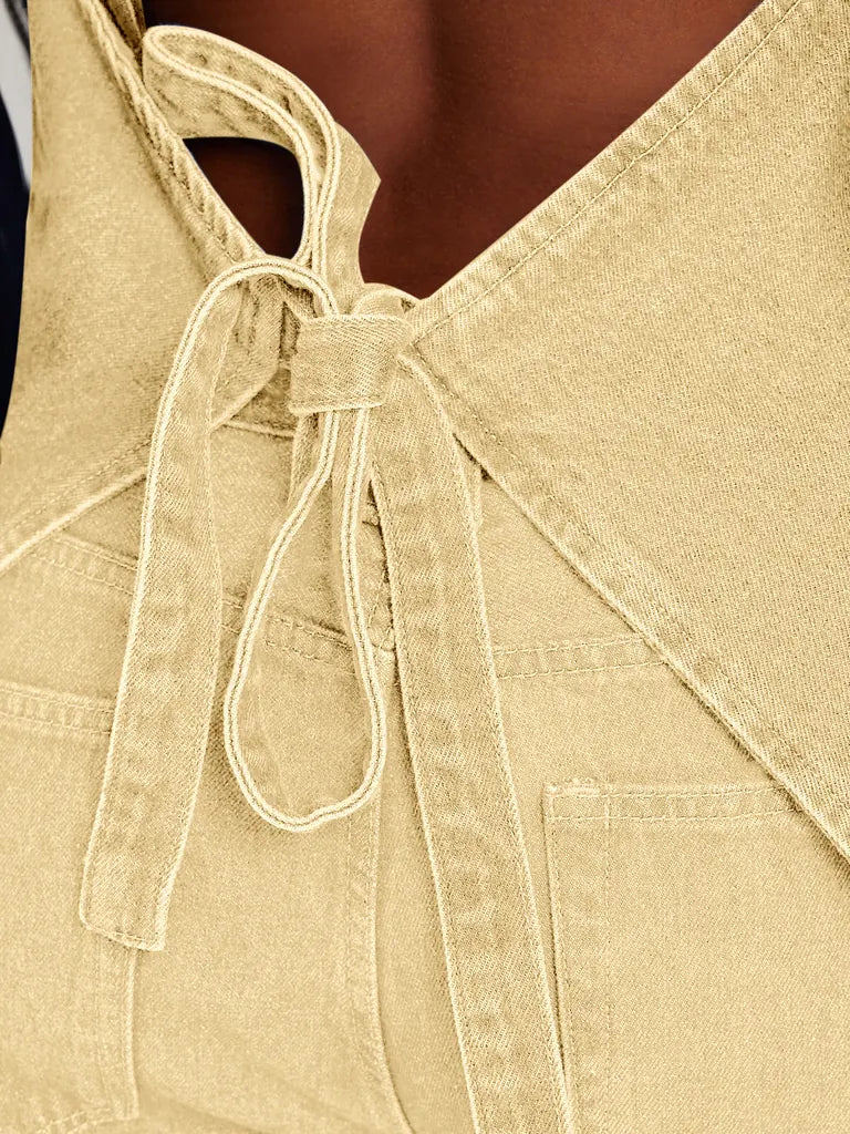 Tankaneo Women's Button-Down Denim Vest Top