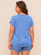 Tankaneo Women's Plus Size V-Neck T-Shirt