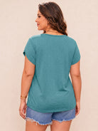 Tankaneo Women's Plus Size V-Neck T-Shirt