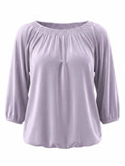 Tankaneo Women's Crew Neck 3/4 Sleeve Top