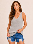 Tankaneo Women's V-Neck Sweater Vest