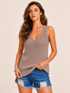 Tankaneo Women's V-Neck Sweater Vest