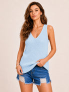 Tankaneo Women's V-Neck Sweater Vest