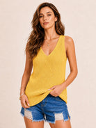 Tankaneo Women's V-Neck Sweater Vest