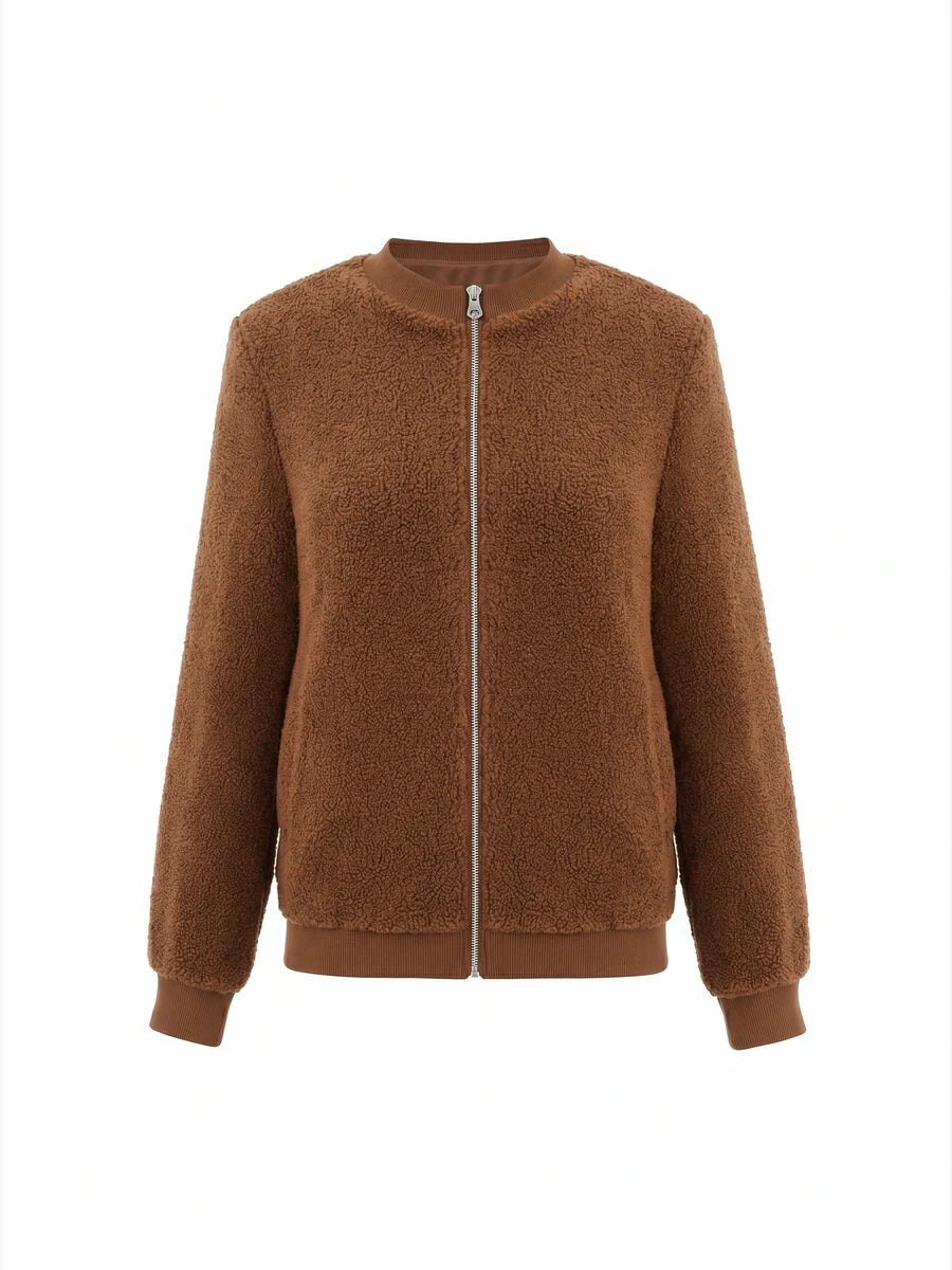 Tankaneo Women's Long Sleeve Fleece Jacket