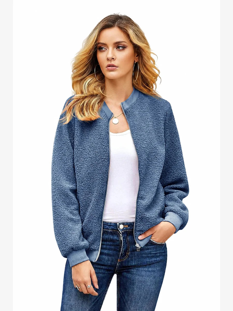 Tankaneo Women's Long Sleeve Fleece Jacket