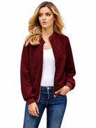 Tankaneo Women's Long Sleeve Fleece Jacket